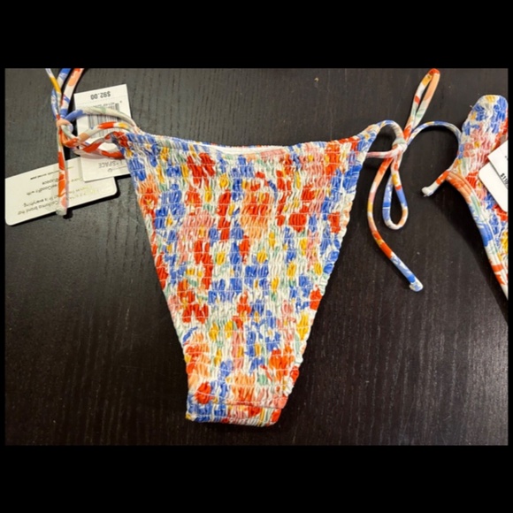 L*Space 3pc Bikini Set Marley Top Aubree & Barlette Bottoms Forever Flowers Sz S - Picture 14 of 15